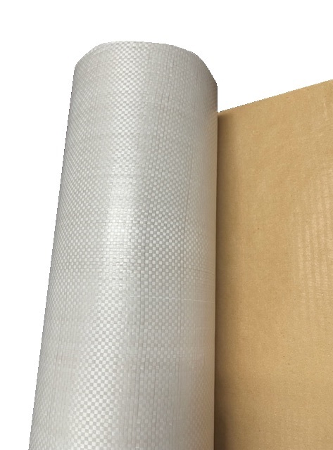 White Woven Poly Laminated Kraft Paper Roll