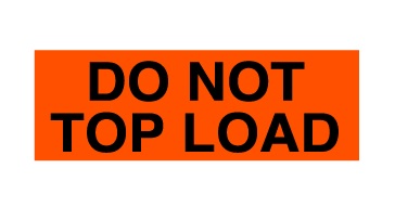 Do Not Top Load Labels